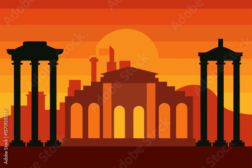 Ancient Roman Forum a Historic Landmark in Rome