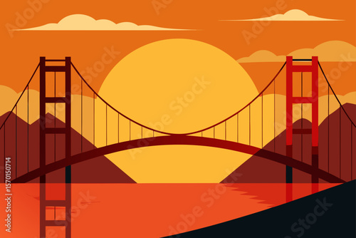 Golden Gate Bridge at Sunset