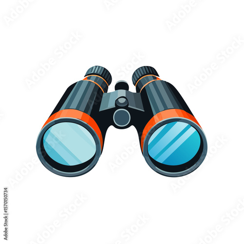 Binoculars Isolated on a Transparent Background