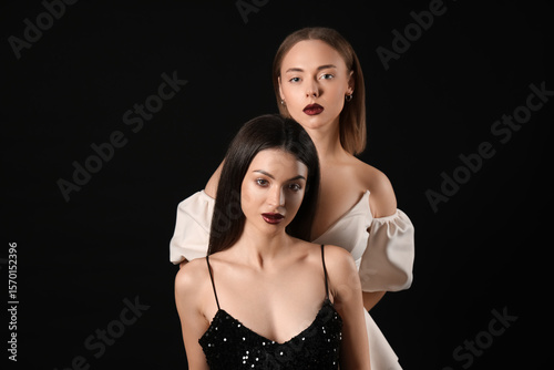 Two different young women i...