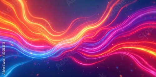 Vibrant Swirling Colors Abstract Motion Background for Websites and Video