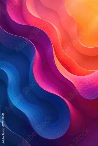 Vibrant Kinetic Energy Abstract Flowing Shapes Morph and Shift, Dynamic Motion Graphics Background