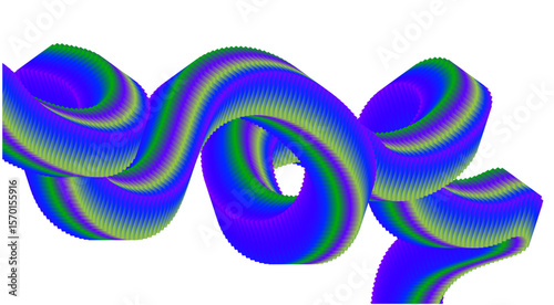 3D Flowing Blend Gradient Blue Design Stylized Background Art Vector Illustration