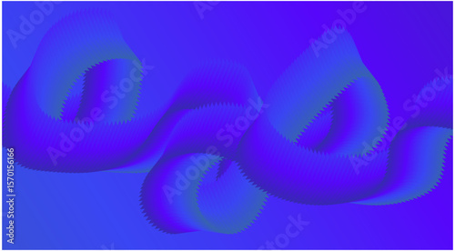 Abstract Wave Background Gradient Blue Design Stylized Lines Art Vector Illustration