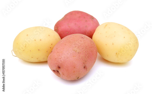 Wallpaper Mural New potato isolated on white background close up  Torontodigital.ca