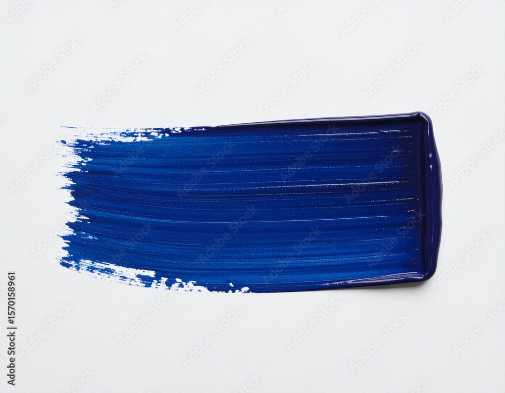 Fototapeta premium Blue Gradient Brushstroke in Textural Motion and Minimal Depth