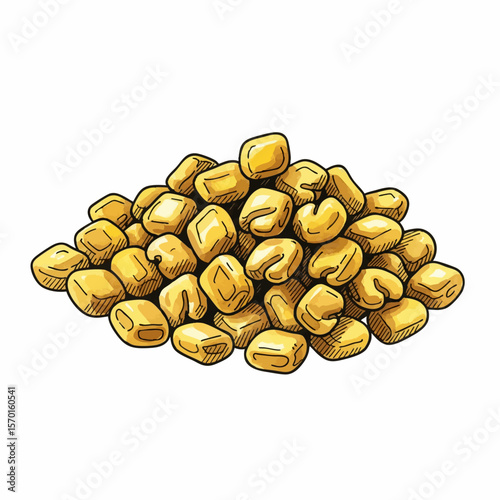A Pile of Fenugreek Seeds