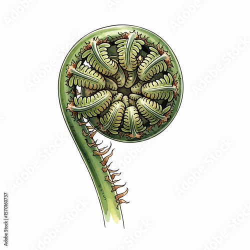 A Fiddlehead Fern Coil