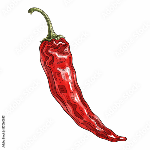 A Dried Red Chili