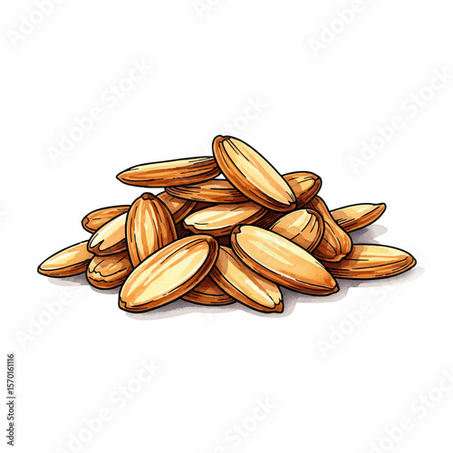 A Pile of Slivered Almonds