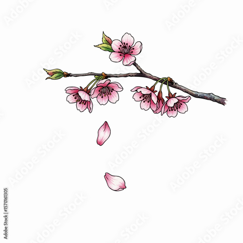 Falling Cherry Petals