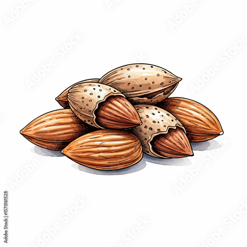 A Pile of Almonds