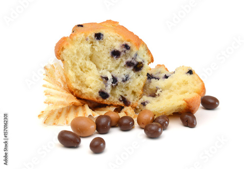 Wallpaper Mural Isolated muffin on white background Torontodigital.ca
