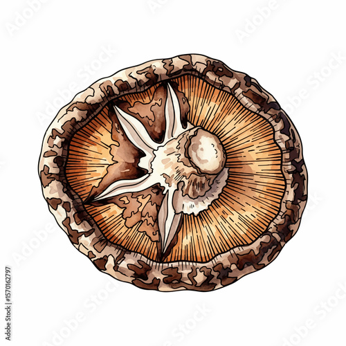 A Dried Shiitake Mushroom