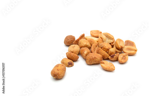 Wallpaper Mural Dried peanuts in closeup on white Torontodigital.ca