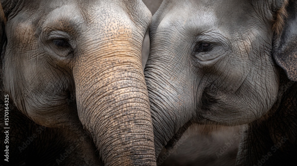 Fototapeta premium elephant close up