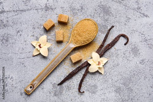 Brown sugar and vanilla pod...