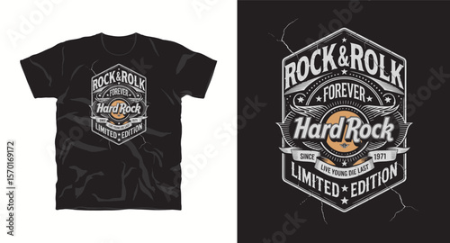 Rock style typography vector graffite t-shirt design print, Concert, Live show t-shirt design, Rock stage show, Rock and Roll
