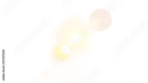 Transparent light glowing special lens flare effect Shining sun isolated on white background Gradien