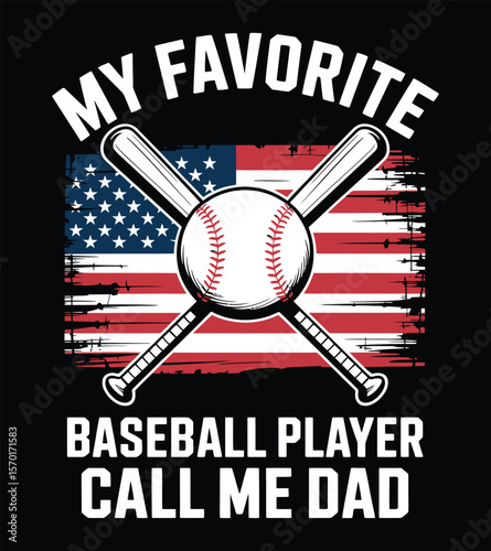 My Favorite Baseball Player A Father's Day Tribute Design