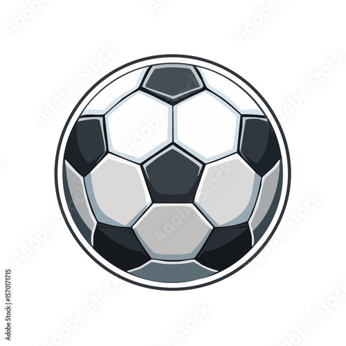 Soccer ball illustration sporting equipment black and white athletic competition recreation