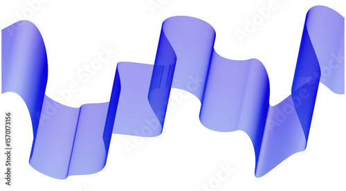 Abstract Wave Background Stylized Lines Art Blue Color Vector Illustration