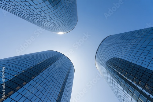 Glass office building image