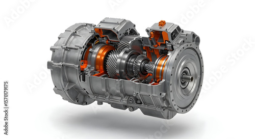 internal structure of advanced electric motor.