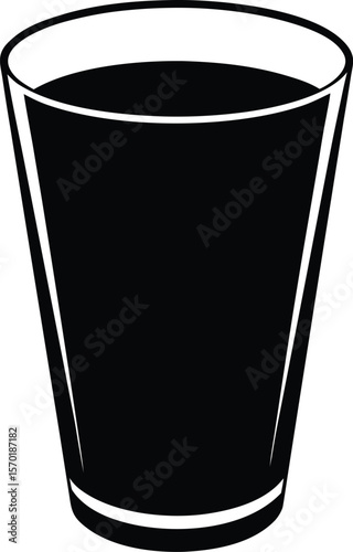 shot glass icon vector silhouette