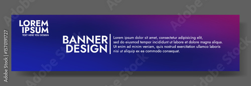 Modern banner design with a vibrant twilight jewel background