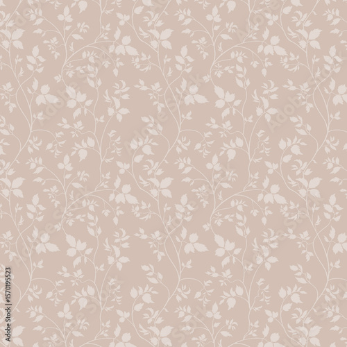 Beautiful abstract watercolor botanical rose flower bouquet pattern with cream background summer pattern Background of roses. Seamless pattern. Vector illustration Delicate floral seamless pattern wit