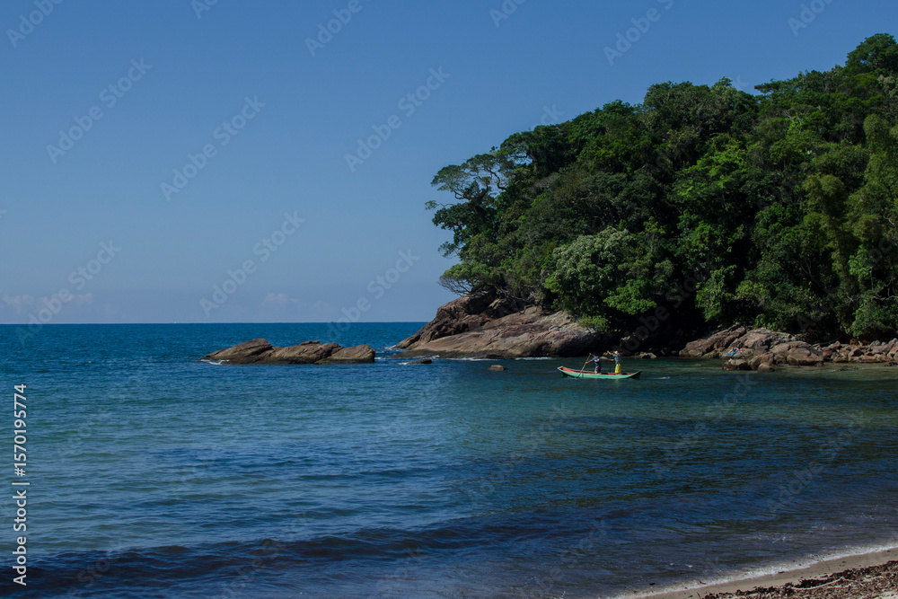 Obraz premium tropical beach with blue sky