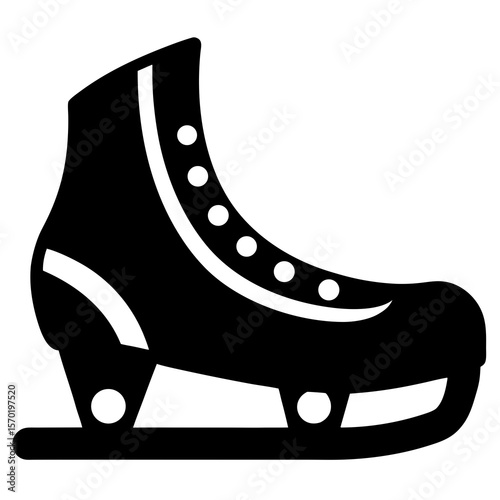 Black ice skate blade guard protection white background