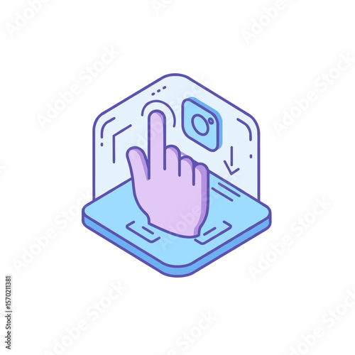 Hand Gesture Recognition Icon - AR headsets