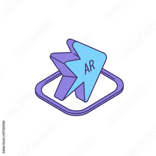AR Navigation Arrow Icon - AR headsets