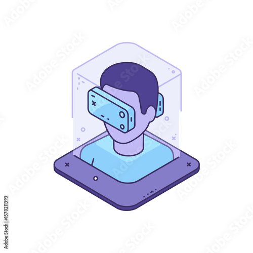 Mixed Reality Collaboration Icon - AR headsets