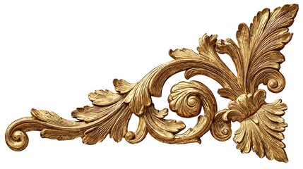 Vintage baroque ornament in Victorian style. Element of design.