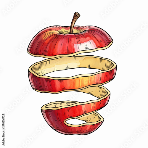 Peeling an Apple