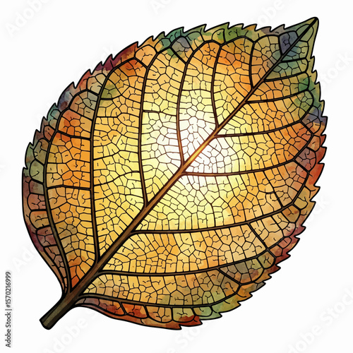 Glowing Leaf Veins