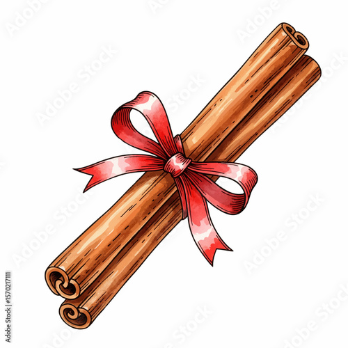Cinnamon Sticks with Ribbon