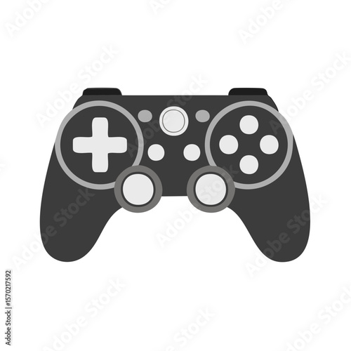 Digital Entertainment Controller on Black Background Gaming Technology Gadget Accessory Joystick Device for Video Games Recreation Fun Leisure