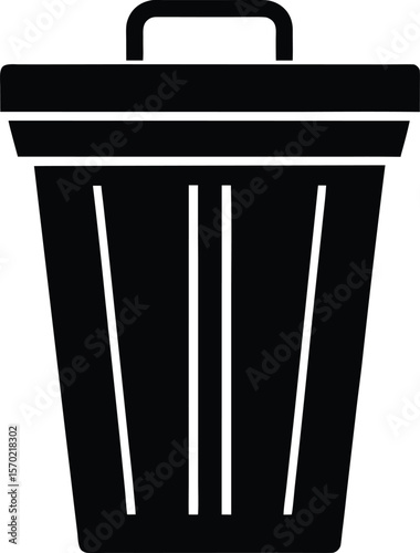 compost bin icon vector silhouette