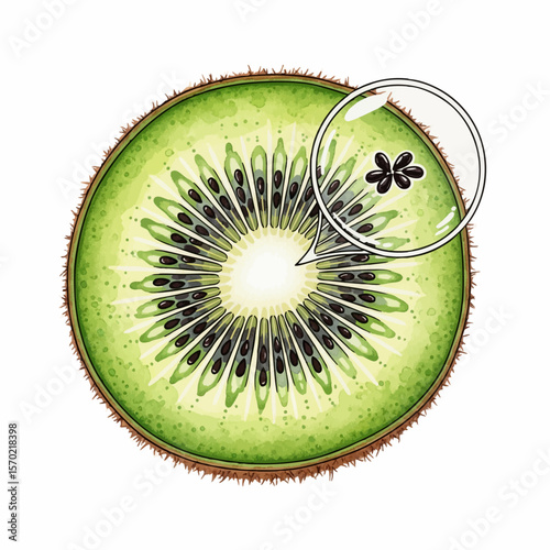 Magnified Kiwi Seed