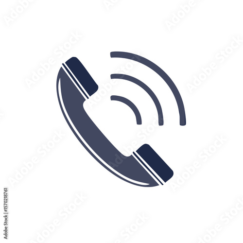 Telephone Handset Ringing on Dark Background Symbolizing Communication Assistance and Customer Service Availability
