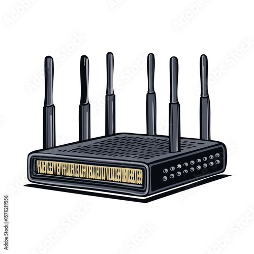 Wireless Internet Router with Multiple Antennas, Home Networking Technology