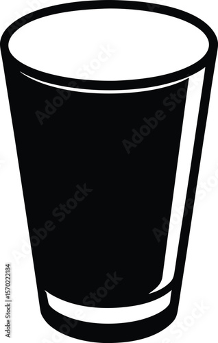 shot glass icon vector silhouette