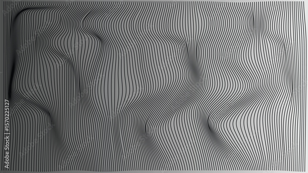 Abstract Gray Scale Wave Pattern Texture Background