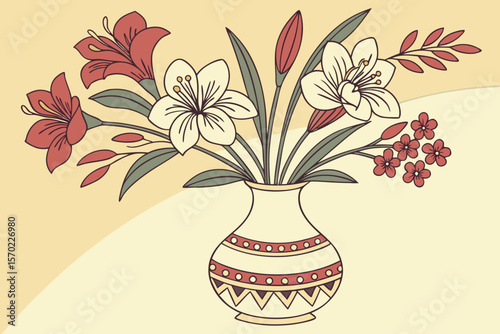 vase with flowers