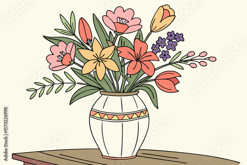 vase with flowers