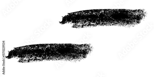 Obraz na płótnie Brushstroke Strokes: Isolated, expressive brushstrokes against a stark background, offering a minimalist aesthetic ideal for artistic expression or design